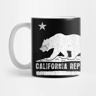 California Bear with Face Mask Mug